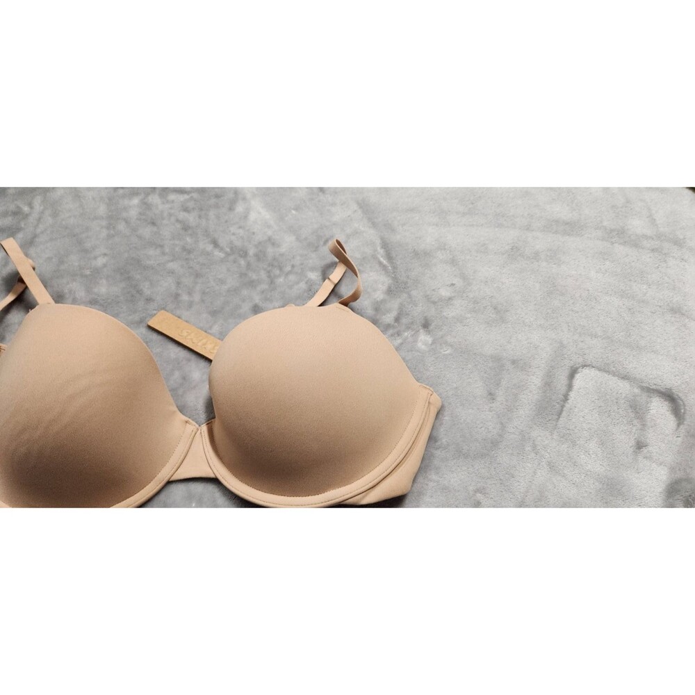 Skims Fits Everybody T-Shirt Bra Beige Clay 34D NWT - Picture 2 of 4